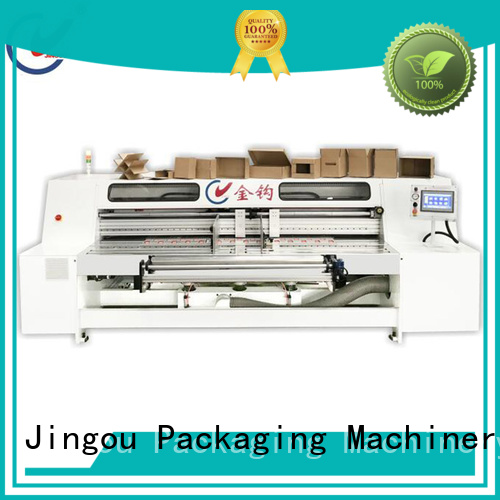 Jingou Packaging Machinery semiauto box making machine factory price for corrugated boxes