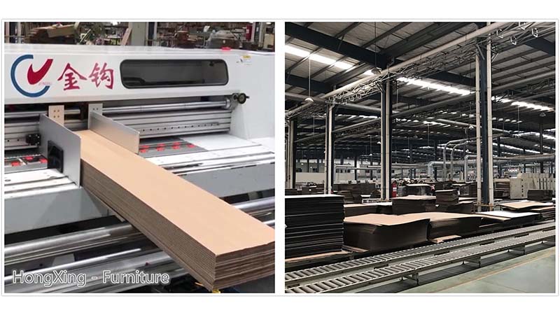 We specially designed a large-scale cutting machine for Red Star furniture.