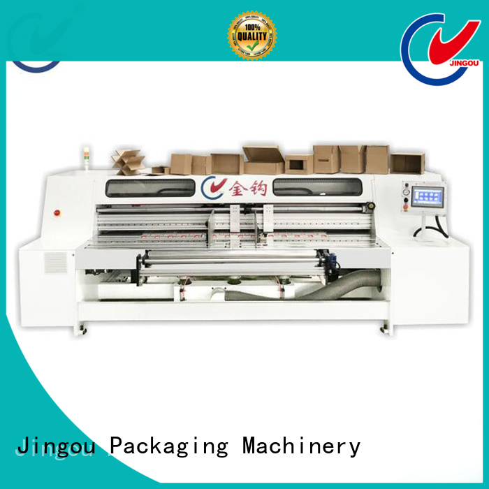 Jingou Packaging Machinery first-rate cardboard box making machine widely-use for white card boxes