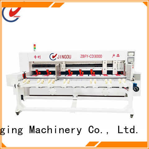 Jingou Packaging Machinery thin cardboard slitting machine for wholesale for cosmetic box