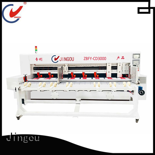 Jingou Packaging Machinery blade cardboard box making machine free design for display box