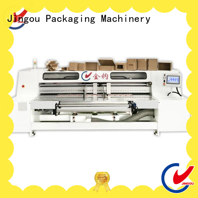 Jingou Packaging Machinery cs cardboard box making machine supply for cosmetic box