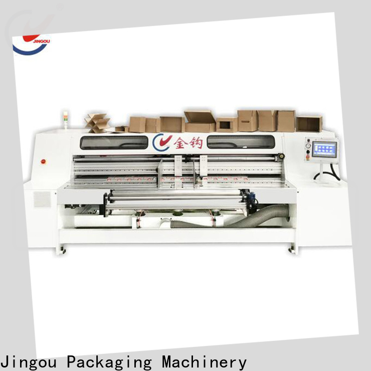 Jingou Packaging Machinery commercial corrugated box making machine order now for white card boxes