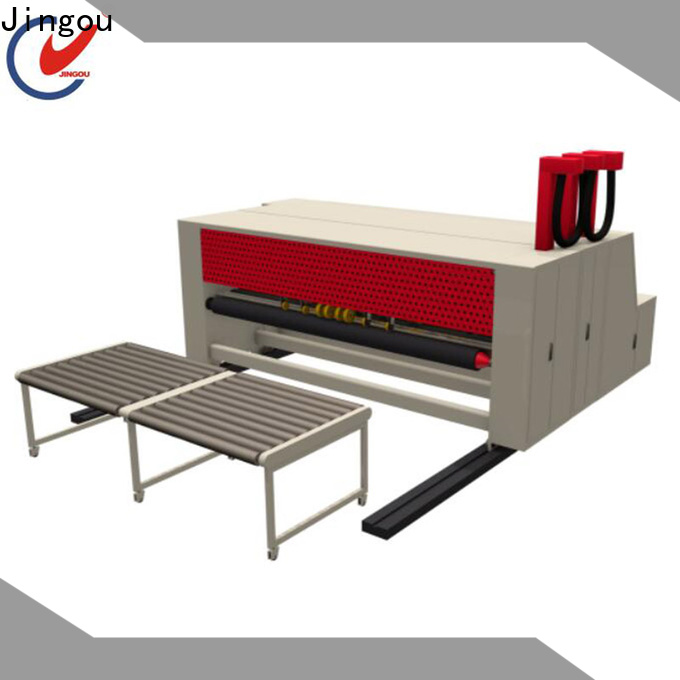 Jingou Packaging Machinery auto cardboard box folding machine producer for hardcover box