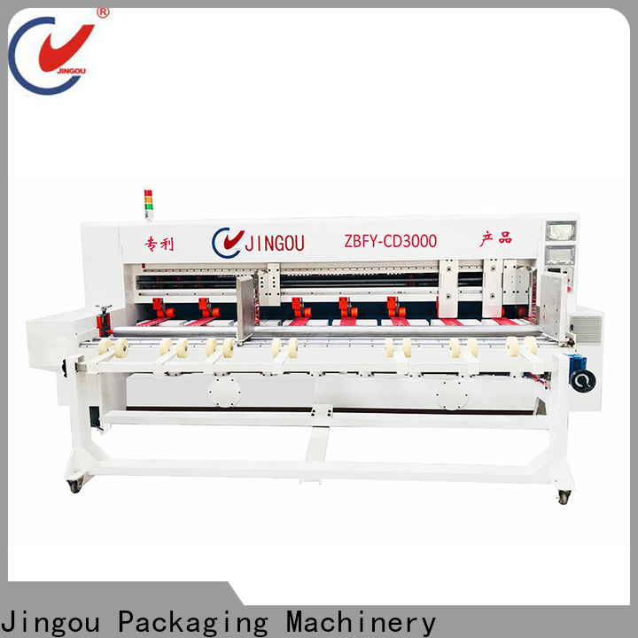 Jingou Packaging Machinery slitter cardboard box making machine buy now for paper box