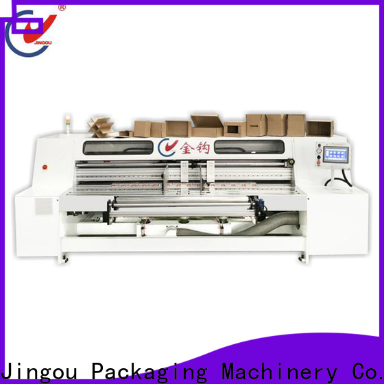 Jingou Packaging Machinery making corrugated box making machine cost producer for cosmetic box