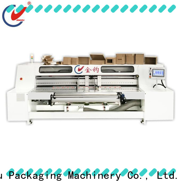 Jingou Packaging Machinery auto automatic box making machine with good price for white card boxes