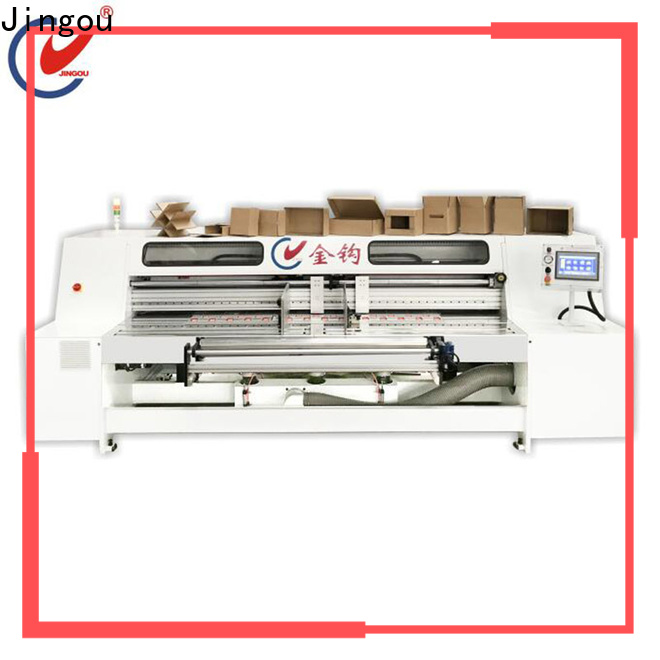 Jingou Packaging Machinery commercial corrugated box making machine cost factory price for hardcover box