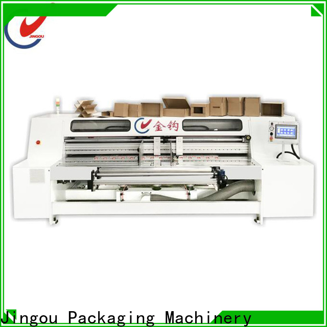 Jingou Packaging Machinery newly cardboard box manufacturing machine order now for corrugated boxes