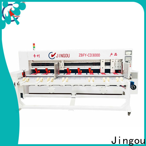 Jingou Packaging Machinery slitter metal cnc machine order now for white card boxes