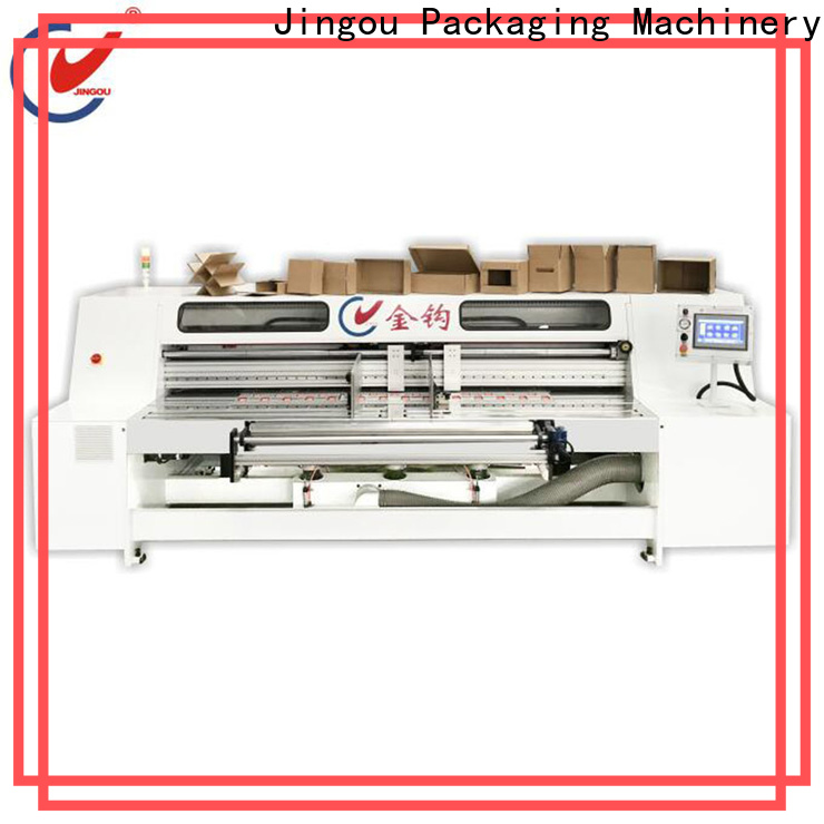 Jingou Packaging Machinery safety carton box manufacturing machine from China for white card boxes