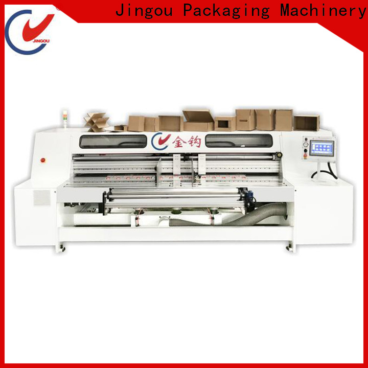 Jingou Packaging Machinery commercial carton making machine price with good price for corrugated boxes