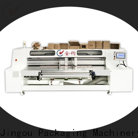 Jingou Packaging Machinery semiauto cardboard box making machine factory price for display box