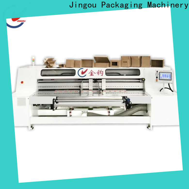 Jingou Packaging Machinery newly cardboard box manufacturing machine widely-use for hardcover box