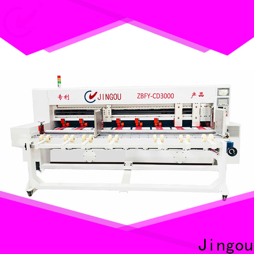 Jingou Packaging Machinery blade cardboard box machine order now for hardcover box