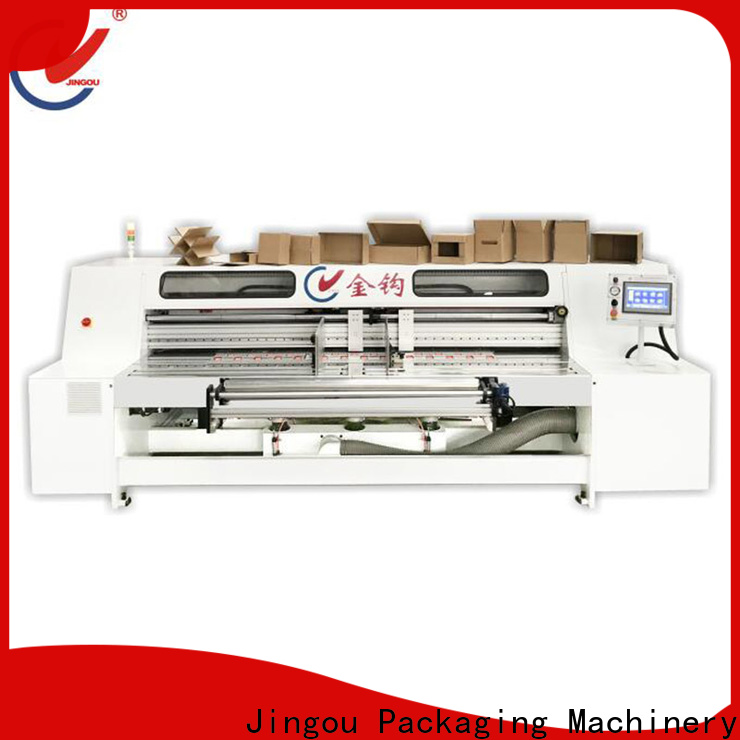 Jingou Packaging Machinery newly corrugated box machine price order now for white card boxes