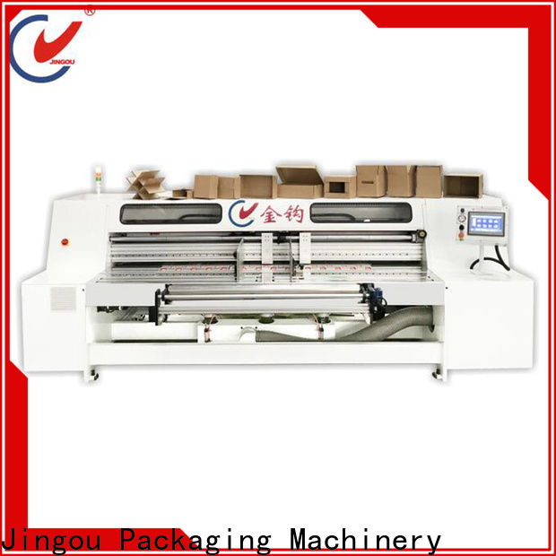 Jingou Packaging Machinery new-arrival corrugated box manufacturing machine order now for hardcover box