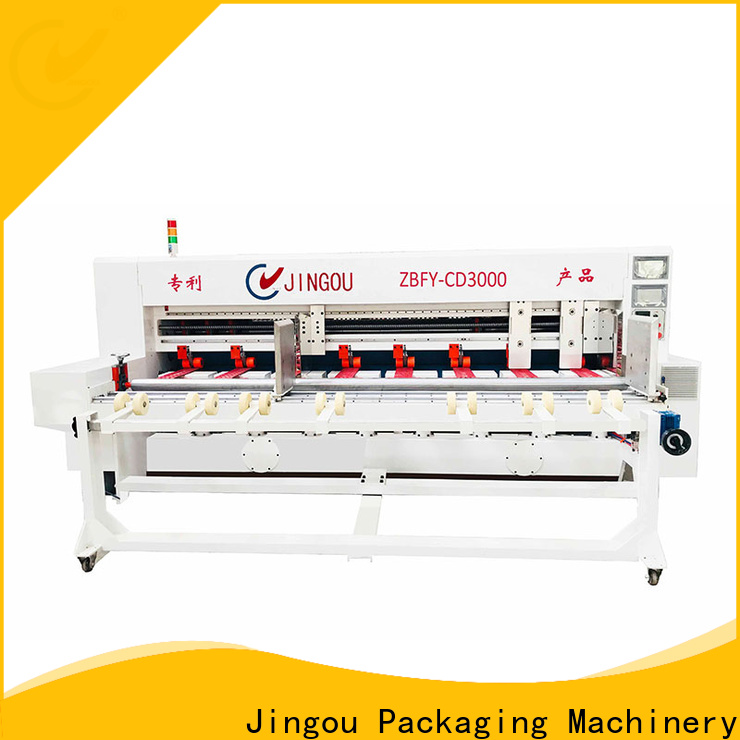 Jingou Packaging Machinery superior cardboard slitting machine free design for display box