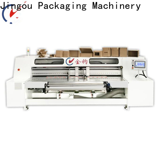 Jingou Packaging Machinery commercial cardboard box folding machine factory price for corrugated boxes