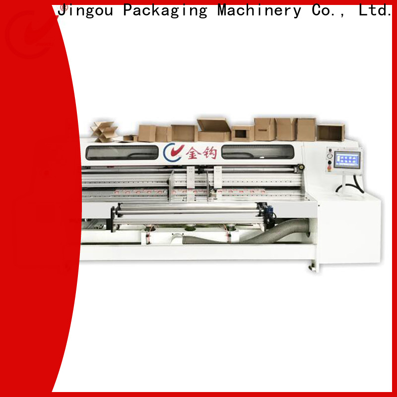 Jingou Packaging Machinery safety automatic box making machine widely-use for display box