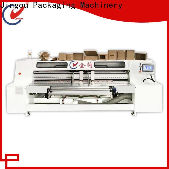 Jingou Packaging Machinery semiauto automatic corrugated box making machine from China for white card boxes