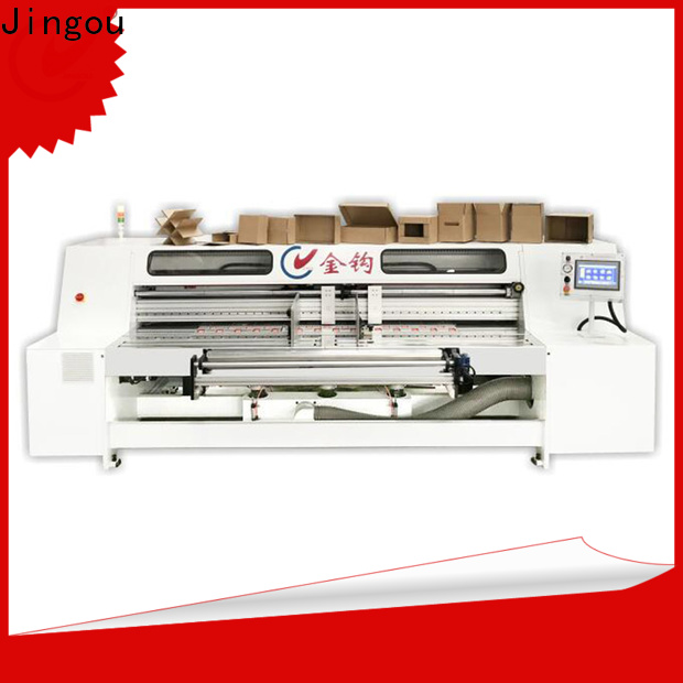 Jingou Packaging Machinery semiauto paper box making machine free quote for white card boxes