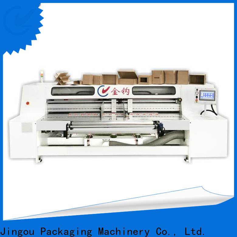 Jingou Packaging Machinery semiauto corrugated box packaging machine vendor for hardcover box