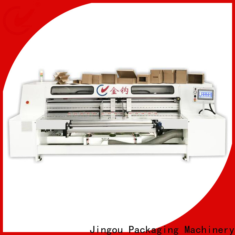 Jingou Packaging Machinery scientific corrugated box making machine cost with good price for hardcover box