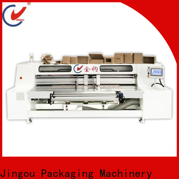 Jingou Packaging Machinery cs cardboard box making machine price supply for hardcover box