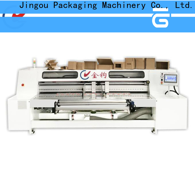 Jingou Packaging Machinery newly box making machine free quote for cosmetic box