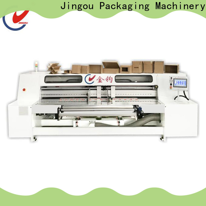 Jingou Packaging Machinery newly box machine factory price for white card boxes