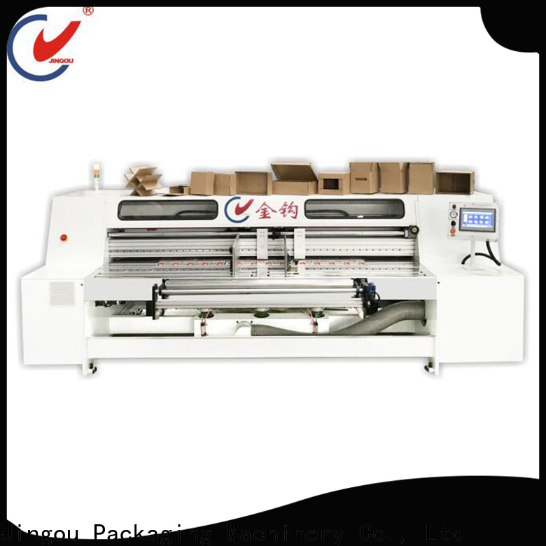 Jingou Packaging Machinery effective paper box making machine order now for cosmetic box