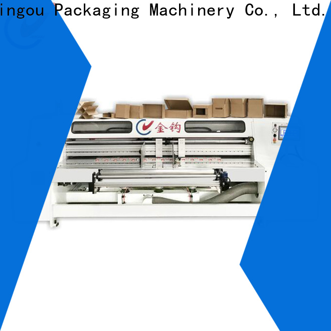 Jingou Packaging Machinery semiauto corrugated box making machine cost free quote for hardcover box